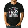 Promoted To Dad Again Est 2026 Vintage Dad Men's Casual T-Shirt Black Promoted To Dad Again Est 2026 Vintage Dad Men's Casual T-Shirt Black