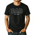 Promoted To Dad Est 2026 Daddy To Be First Time Dad Men's Casual T-Shirt Black