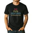 Promoted To Great Papa 2024 Fathers Day First Time Dad Men's Casual T-Shirt Black