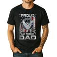Proud Air Force Dad Shirt Military Family Fathers Day Men's Casual T-Shirt Black