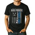 Proud Air Force Dad Of The US Air Force USA Flag Men's Casual T-Shirt Black Proud Air Force Dad Of The US Air Force USA Flag Men's Casual T-Shirt Black