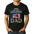 Proud Army Dad-Army Infantry Dad Camouflage Graphics Army Men's Casual T-Shirt Black