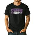 Proud Cheer Dad My Favorite Cheerleader Calls Me Dad Purple Men's Casual T-Shirt Black Proud Cheer Dad My Favorite Cheerleader Calls Me Dad Purple Men's Casual T-Shirt Black