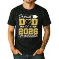 Proud Dad Of A 2026 Graduate Senior 2026 Grad Family Men's Casual T-Shirt Black Proud Dad Of A 2026 Graduate Senior 2026 Grad Family Men's Casual T-Shirt Black