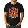 Proud Dad Of A 2026 Senior Basketball Graduation Family Men's Casual T-Shirt Black