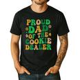 Proud Dad Of a Cookie Dealer Scout Troop Cookie Dealer Girls Men's Casual T-Shirt Black Proud Dad Of a Cookie Dealer Scout Troop Cookie Dealer Girls Men's Casual T-Shirt Black
