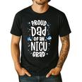 Proud Dad Of An NICU Grad NICU Graduate Father Parents Men's Casual T-Shirt Black
