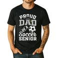 Proud Dad Of a Soccer Senior Class Of 2026 Graduation Men's Casual T-Shirt Black