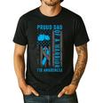 Proud Dad Of A T1D Warrior Type 1 Diabetes Awareness Men's Casual T-Shirt Black
