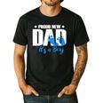 Proud New Dad It's A Boy Men's Casual T-Shirt Black