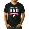 Proud New Dad Its A Girl Baby Gender Announcement Men's Casual T-Shirt Black
