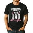 Proud New Dad It's A Girl Father To Be Soon To Be Dad Men's Casual T-Shirt Black