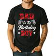 Race Car Dad Of The Birthday Boy Racing Family Pit Crew Men's Casual T-Shirt Black