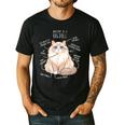 Ragdoll Cat Anatomy Cute Pet Mom Dad Cream Bicolor Men's Casual T-Shirt Black