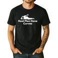 Real Men Have Curves Dad Body Men's Casual T-Shirt Black