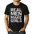 Real Men Make Girls Shirt From Daughter Dad Of Girls Men's Casual T-Shirt Black