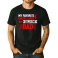 Red Cheer Dad Family Father Cheerleader Squad Men's Casual T-Shirt Black
