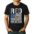 RED Friday For My Dad Military Veteran Deployed Men's Casual T-Shirt Black RED Friday For My Dad Military Veteran Deployed Men's Casual T-Shirt Black