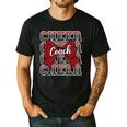 Red Sport Loud Proud Cheer Coach Dad Father's Day Men's Casual T-Shirt Black