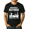 Retirement 2025 Retire Deer Hunting Retired For Dad Men's Casual T-Shirt Black