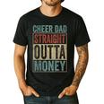 Retro Cheer Dad Straight Outta Money Men's Casual T-Shirt Black