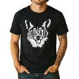 Retro Corgi Dad Dog Owner Pet Welsh Corgi Fathers Day Men's Casual T-Shirt Black