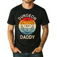 Retro Dungeon Daddy Fathers Day Men's Casual T-Shirt Black