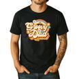 Retro Groovy Dad Family Birthday 60s 70s Hippie Costume Men's Casual T-Shirt Black