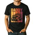 Retro Monster Truck Daddy Matching Family Birthday Party Men's Casual T-Shirt Black Retro Monster Truck Daddy Matching Family Birthday Party Men's Casual T-Shirt Black