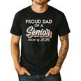 Retro Proud Dad Of a Senior Class Of 2026 Senior Dad 2026 Men's Casual T-Shirt Black