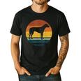 Rhodesian Ridgeback Vintage Retro Dog Mom Dad Men's Casual T-Shirt Black