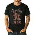 Rodeo Dad Western Cowboy Birthday Boy Family Matching Party Men's Casual T-Shirt Black