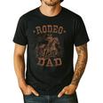 Rodeo Dad Western Cowboy Daddy Family Matching Father's Day Men's Casual T-Shirt Black Rodeo Dad Western Cowboy Daddy Family Matching Father's Day Men's Casual T-Shirt Black