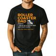 Roller Coaster Dad Definition Best Dad Ever Men's Casual T-Shirt Black