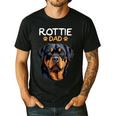 Rottie Dad Rottweiler Dog Men's Casual T-Shirt Black