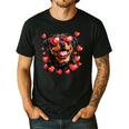 Rottweiler Heart Glasses Cute Rottie Dog Lover Mom Dad Kids Men's Casual T-Shirt Black