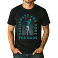 Saturdays For Dads Golfer Father's Day Men's Casual T-Shirt Black