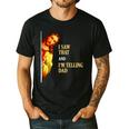 I Saw That I'm Telling Dad Religious Christian Jesus Men's Casual T-Shirt Black