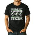Schwangerschaft Verknden Geschenk Zocker New Character Created Pregnancy Announcement Dad Gamer Men's Casual T-Shirt Black
