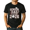 Senior Dad Class Of 2026 Graduate Baseball 2026 Graduation Men's Casual T-Shirt Black