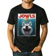 Siberian Husky Jowls Sled Dog Mom Top Alaskan Dog Dad Men's Casual T-Shirt Black