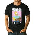 The Simpsons Father's Day Mad Dad Skills Homer Poster Men's Casual T-Shirt Black