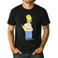 The Simpsons Homer Number 1 Dad Father's Day V2 Men's Casual T-Shirt Black