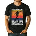 Skateboard Like A Normal Dad Vintage 80S 90S Retro Men's Casual T-Shirt Black