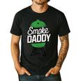 Smoke Daddy Green Egg Pitmaster Dad Tshirt BBQ Grill Men's Casual T-Shirt Black