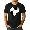 Soccer Ball Heart Idea For Mom Dad Kids T-Shirt Men's Casual T-Shirt Black Soccer Ball Heart Idea For Mom Dad Kids T-Shirt Men's Casual T-Shirt Black