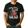 Soggy Beaver Bbq Barbecue Grill Master Humor Dad Men Men's Casual T-Shirt Black