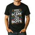 Son Dad Jokes You Can't Scare Me I Have Two Boys Men Men's Casual T-Shirt Black