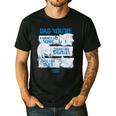 Sonic The Hedgehog Father's Day Dad Qualities Distressed Men's Casual T-Shirt Black