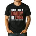 Soon To Be Dad Twins Fatherhood Pregnancy Announcement New D Men's Casual T-Shirt Black
